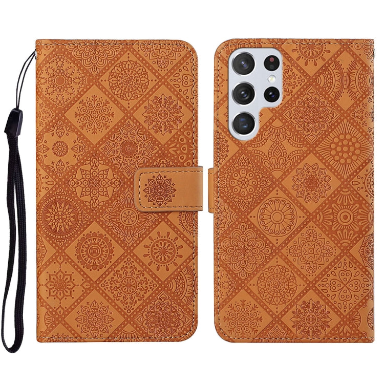 Ethnic Style Embossed Pattern Leather Phone Case, For Samsung Galaxy S23 5G, For Samsung Galaxy S23+ 5G, For Samsung Galaxy S23 Ultra 5G