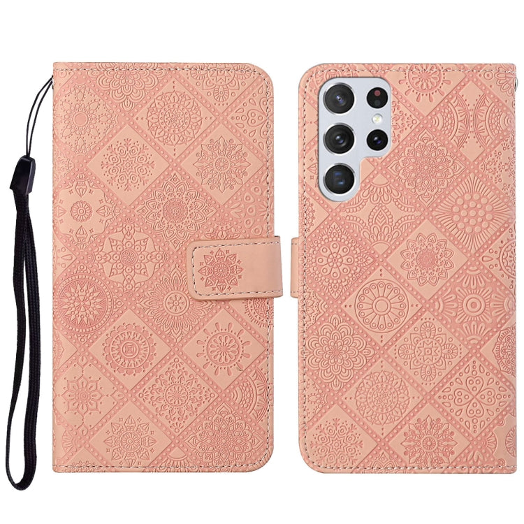 Ethnic Style Embossed Pattern Leather Phone Case, For Samsung Galaxy S23 5G, For Samsung Galaxy S23+ 5G, For Samsung Galaxy S23 Ultra 5G