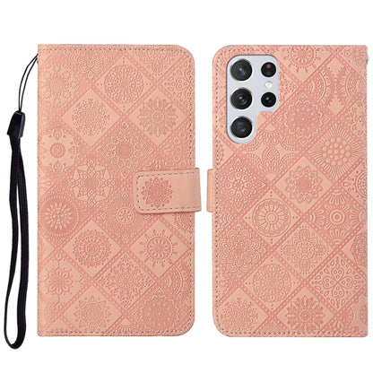 Ethnic Style Embossed Pattern Leather Phone Case, For Samsung Galaxy S23 5G, For Samsung Galaxy S23+ 5G, For Samsung Galaxy S23 Ultra 5G