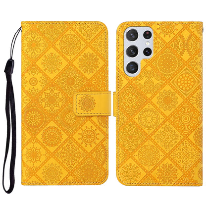 Ethnic Style Embossed Pattern Leather Phone Case, For Samsung Galaxy S23 5G, For Samsung Galaxy S23+ 5G, For Samsung Galaxy S23 Ultra 5G