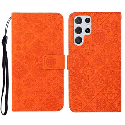 Ethnic Style Embossed Pattern Leather Phone Case, For Samsung Galaxy S23 5G, For Samsung Galaxy S23+ 5G, For Samsung Galaxy S23 Ultra 5G