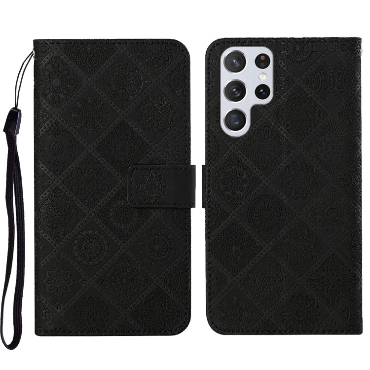 Ethnic Style Embossed Pattern Leather Phone Case, For Samsung Galaxy S23 5G, For Samsung Galaxy S23+ 5G, For Samsung Galaxy S23 Ultra 5G
