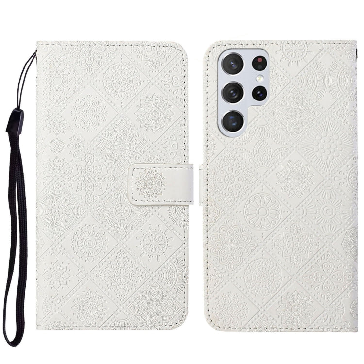 Ethnic Style Embossed Pattern Leather Phone Case, For Samsung Galaxy S23 5G, For Samsung Galaxy S23+ 5G, For Samsung Galaxy S23 Ultra 5G