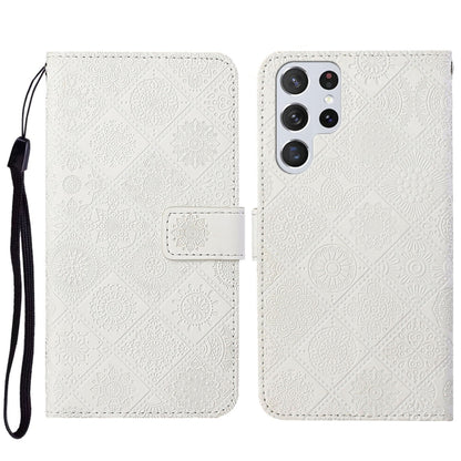 Ethnic Style Embossed Pattern Leather Phone Case, For Samsung Galaxy S23 5G, For Samsung Galaxy S23+ 5G, For Samsung Galaxy S23 Ultra 5G