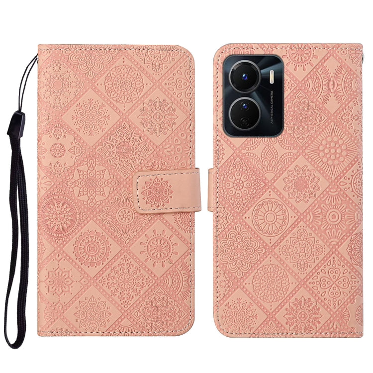Ethnic Style Embossed Pattern Leather Phone Case, For vivo Y16, For vivo Y22s, For Xiaomi Redmi A1