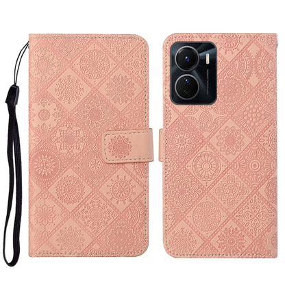 Ethnic Style Embossed Pattern Leather Phone Case, For vivo Y16, For vivo Y22s, For Xiaomi Redmi A1