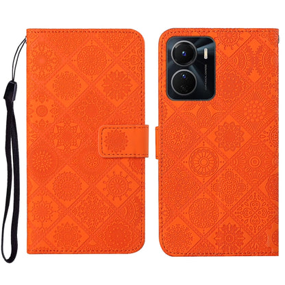 Ethnic Style Embossed Pattern Leather Phone Case, For vivo Y16, For vivo Y22s, For Xiaomi Redmi A1
