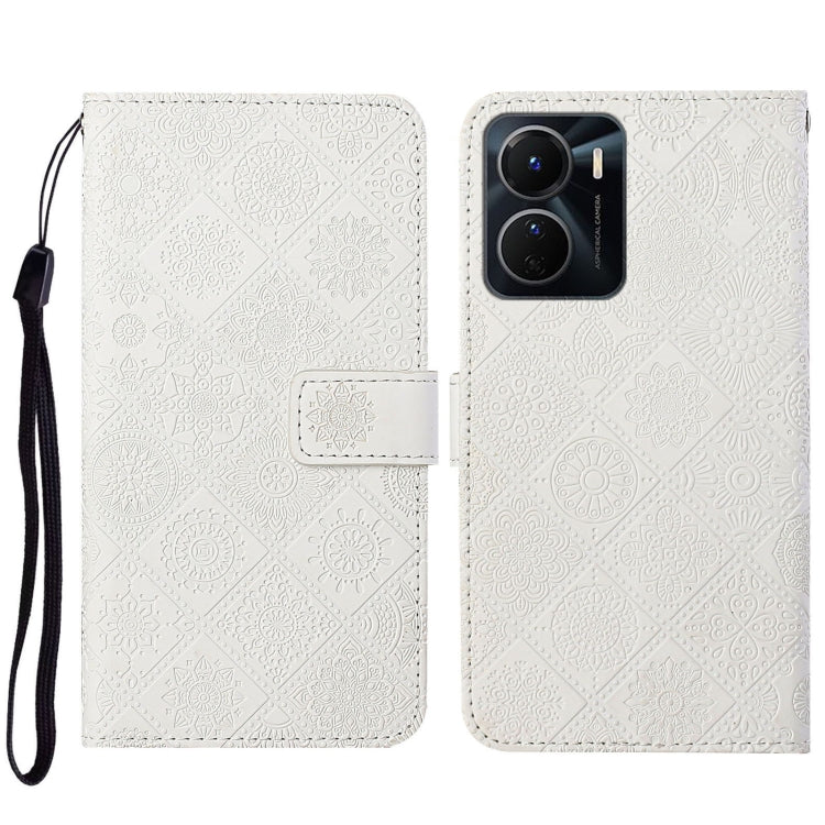 Ethnic Style Embossed Pattern Leather Phone Case, For vivo Y16, For vivo Y22s, For Xiaomi Redmi A1