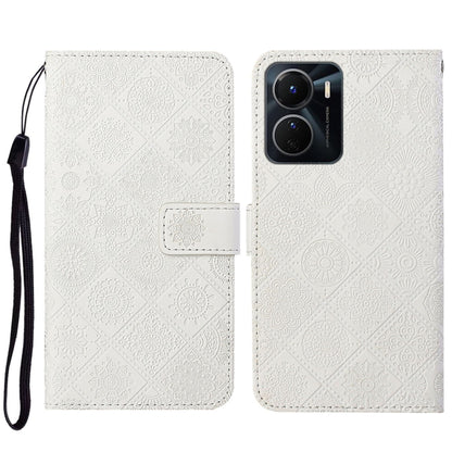 Ethnic Style Embossed Pattern Leather Phone Case, For vivo Y16, For vivo Y22s, For Xiaomi Redmi A1