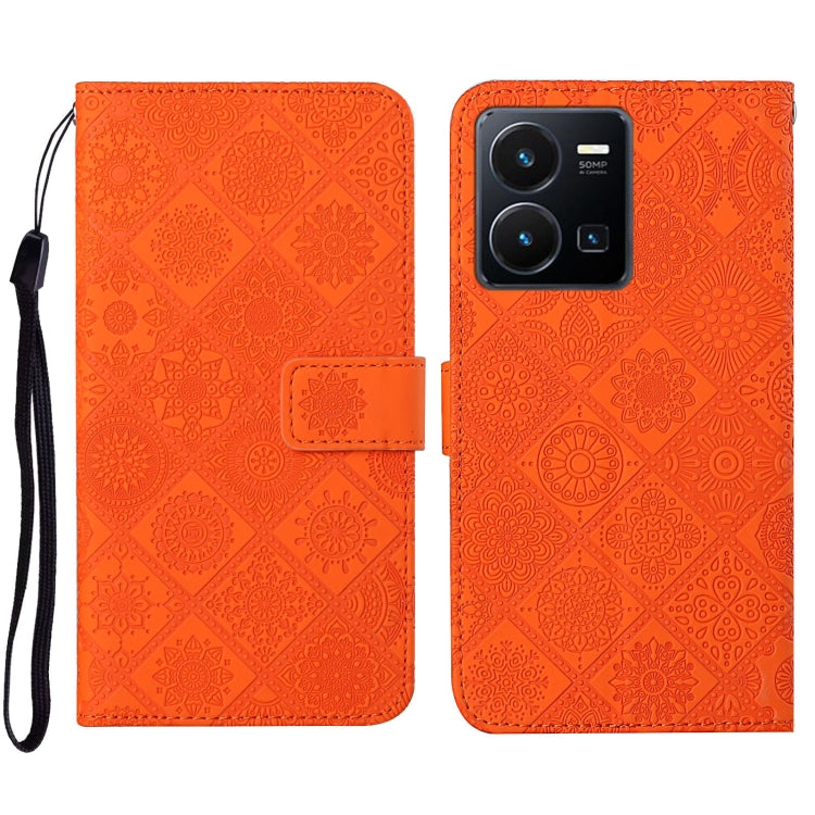 Ethnic Style Embossed Pattern Leather Phone Case, For vivo Y16, For vivo Y22s, For Xiaomi Redmi A1