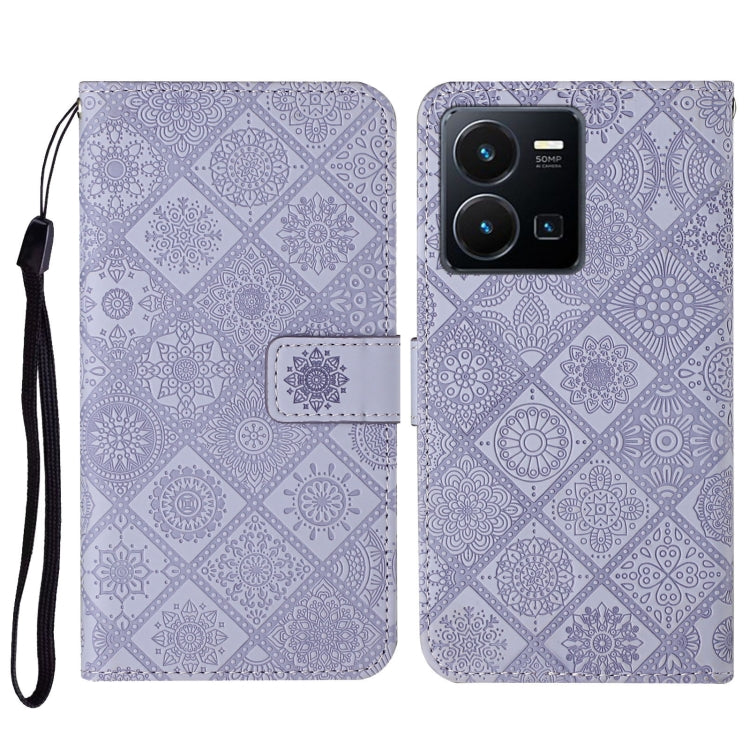 Ethnic Style Embossed Pattern Leather Phone Case, For vivo Y16, For vivo Y22s, For Xiaomi Redmi A1