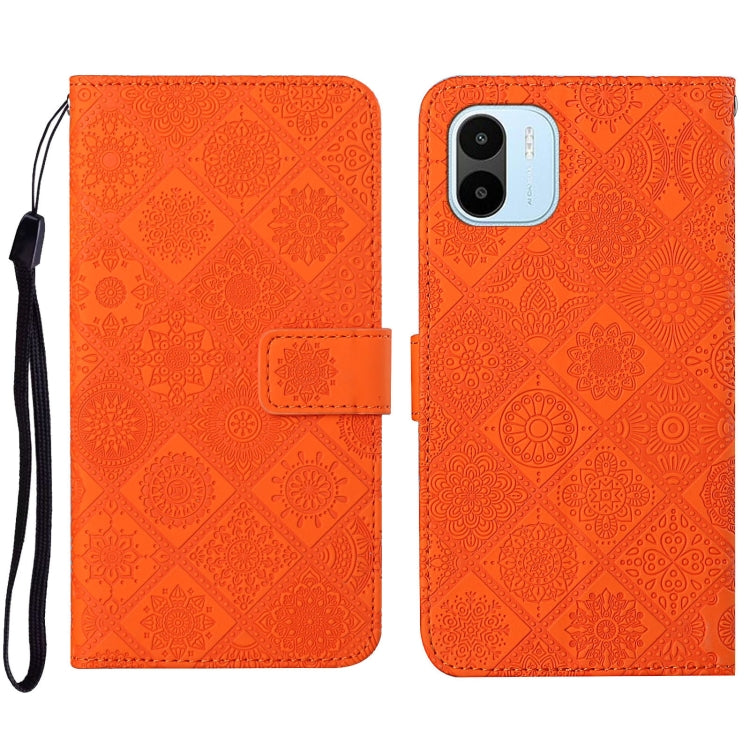Ethnic Style Embossed Pattern Leather Phone Case, For vivo Y16, For vivo Y22s, For Xiaomi Redmi A1