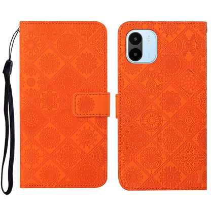 Ethnic Style Embossed Pattern Leather Phone Case, For vivo Y16, For vivo Y22s, For Xiaomi Redmi A1
