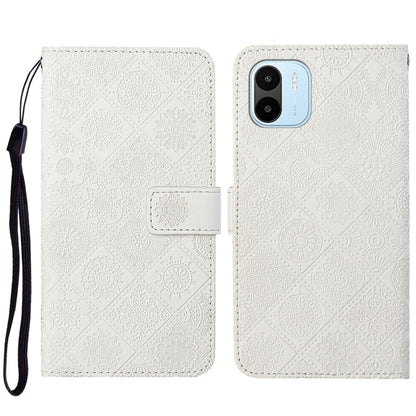 Ethnic Style Embossed Pattern Leather Phone Case, For vivo Y16, For vivo Y22s, For Xiaomi Redmi A1