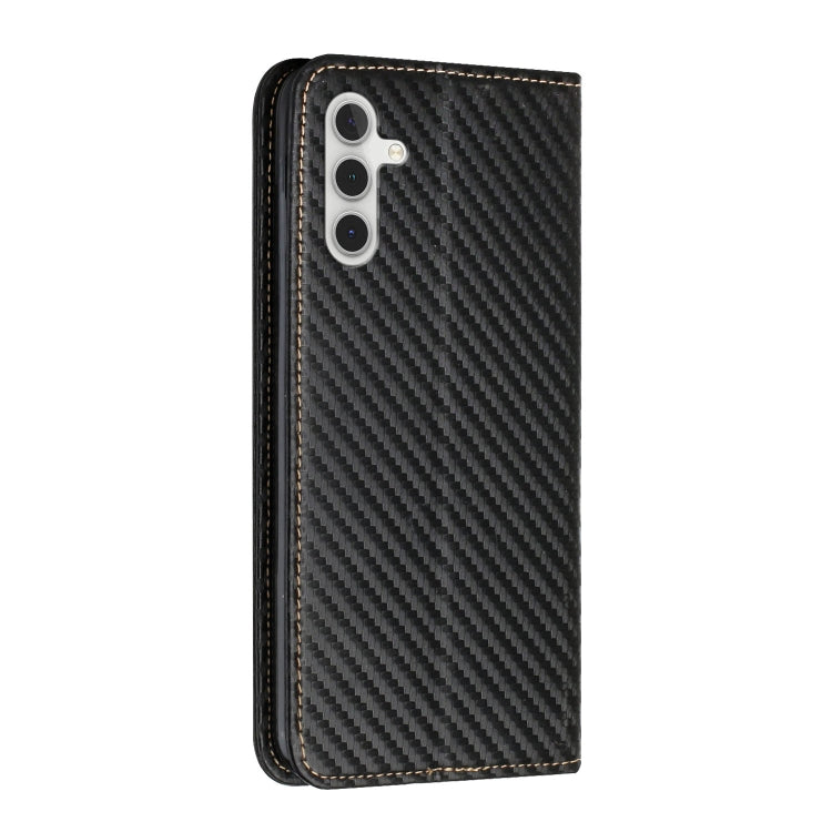 Carbon Fiber Texture Magnetic Flip Leather Phone Case, For Samsung Galaxy A14 5G, For Samsung Galaxy A23e, For OPPO A17, For OPPO A57 2022