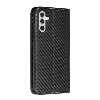 Carbon Fiber Texture Magnetic Flip Leather Phone Case, For Samsung Galaxy A14 5G, For Samsung Galaxy A23e, For OPPO A17, For OPPO A57 2022