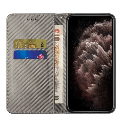 Carbon Fiber Texture Magnetic Flip Leather Phone Case, For Samsung Galaxy A14 5G, For Samsung Galaxy A23e, For OPPO A17, For OPPO A57 2022