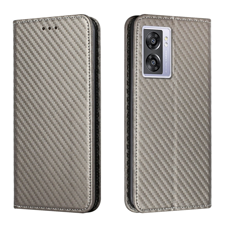 Carbon Fiber Texture Magnetic Flip Leather Phone Case, For Samsung Galaxy A14 5G, For Samsung Galaxy A23e, For OPPO A17, For OPPO A57 2022