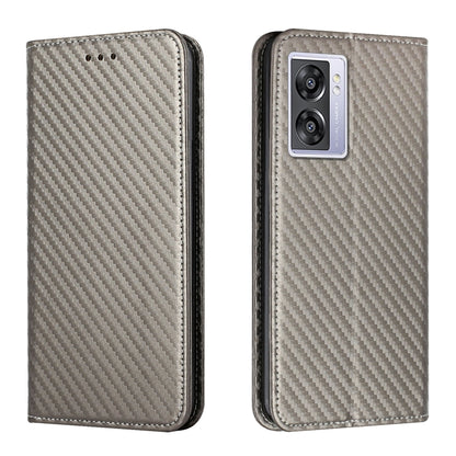 Carbon Fiber Texture Magnetic Flip Leather Phone Case, For Samsung Galaxy A14 5G, For Samsung Galaxy A23e, For OPPO A17, For OPPO A57 2022