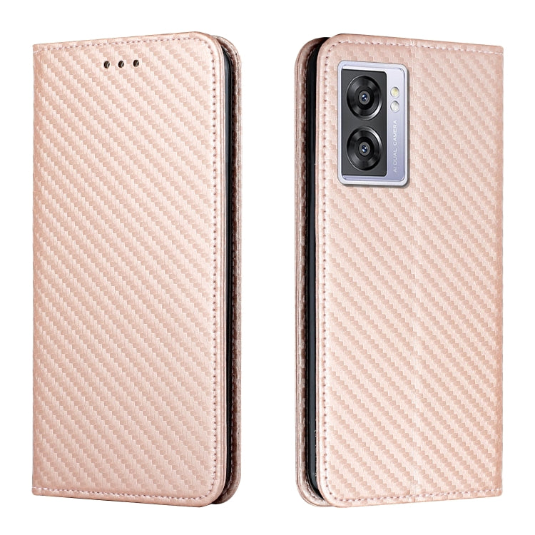 Carbon Fiber Texture Magnetic Flip Leather Phone Case, For Samsung Galaxy A14 5G, For Samsung Galaxy A23e, For OPPO A17, For OPPO A57 2022