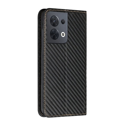 Carbon Fiber Texture Magnetic Flip Leather Phone Case, For OPPO Reno8, For OPPO Reno8 Pro, For Samsung Galaxy S23 5G, For Samsung Galaxy S23+ 5G