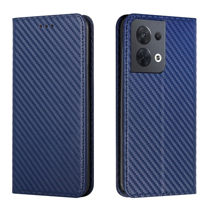 Carbon Fiber Texture Magnetic Flip Leather Phone Case, For OPPO Reno8, For OPPO Reno8 Pro, For Samsung Galaxy S23 5G, For Samsung Galaxy S23+ 5G