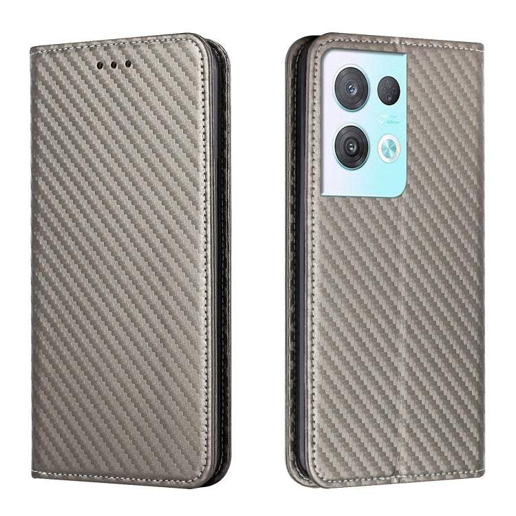 Carbon Fiber Texture Magnetic Flip Leather Phone Case, For OPPO Reno8, For OPPO Reno8 Pro, For Samsung Galaxy S23 5G, For Samsung Galaxy S23+ 5G
