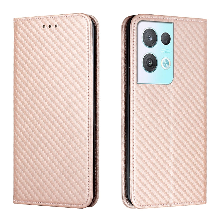 Carbon Fiber Texture Magnetic Flip Leather Phone Case, For OPPO Reno8, For OPPO Reno8 Pro, For Samsung Galaxy S23 5G, For Samsung Galaxy S23+ 5G