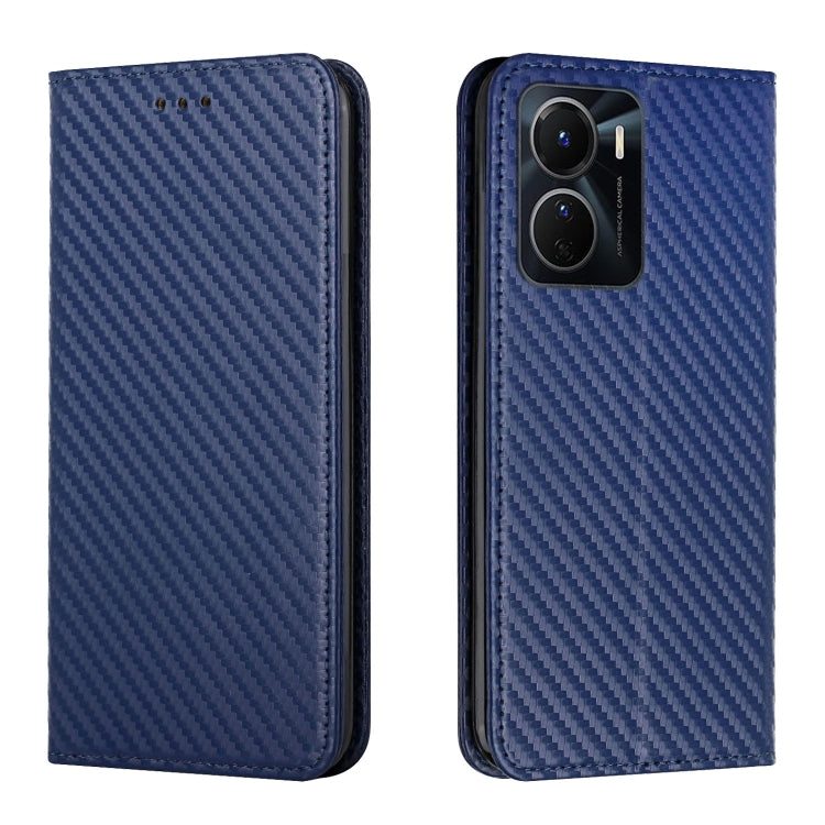 Carbon Fiber Texture Magnetic Flip Leather Phone Case, For Samsung Galaxy S23 Ultra 5G, For vivo Y16, For vivo Y22s, For Xiaomi Redmi A1