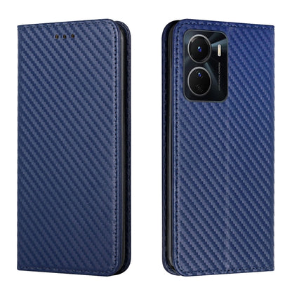 Carbon Fiber Texture Magnetic Flip Leather Phone Case, For Samsung Galaxy S23 Ultra 5G, For vivo Y16, For vivo Y22s, For Xiaomi Redmi A1