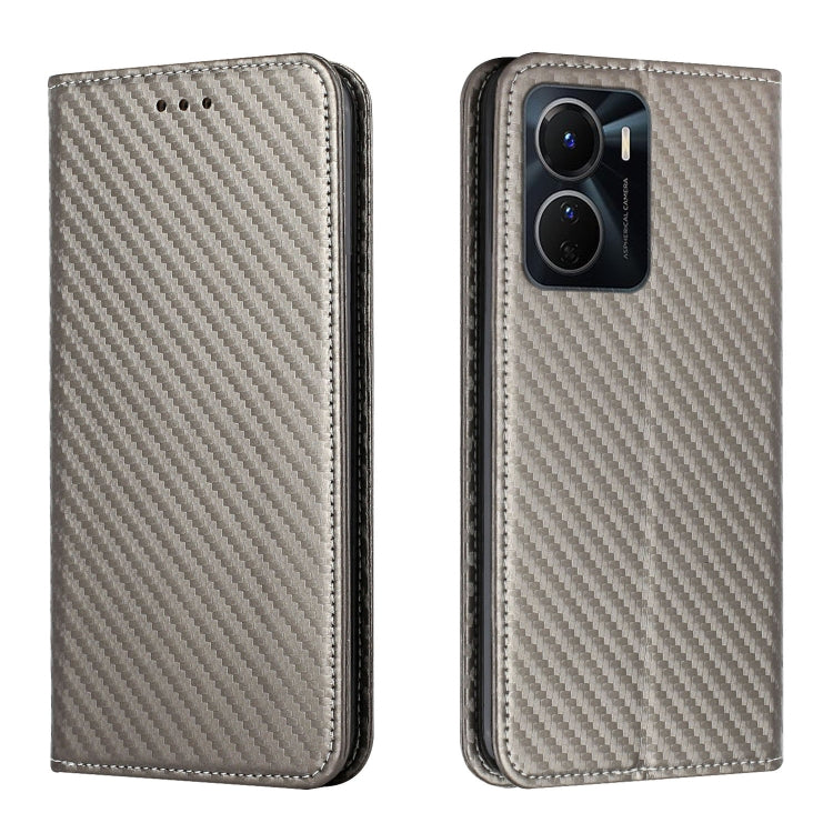 Carbon Fiber Texture Magnetic Flip Leather Phone Case, For Samsung Galaxy S23 Ultra 5G, For vivo Y16, For vivo Y22s, For Xiaomi Redmi A1