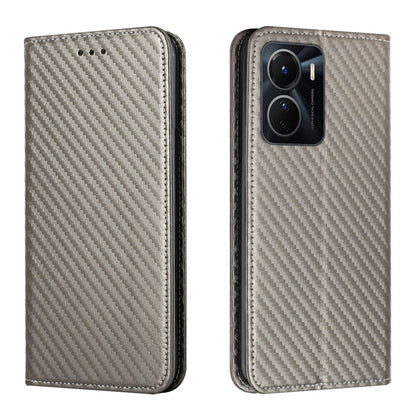 Carbon Fiber Texture Magnetic Flip Leather Phone Case, For Samsung Galaxy S23 Ultra 5G, For vivo Y16, For vivo Y22s, For Xiaomi Redmi A1