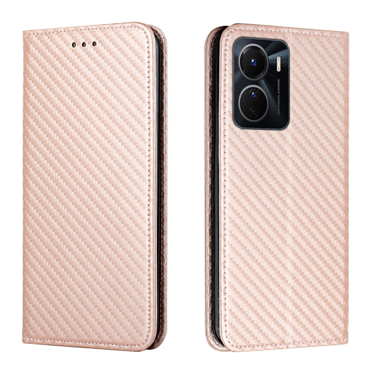 Carbon Fiber Texture Magnetic Flip Leather Phone Case, For Samsung Galaxy S23 Ultra 5G, For vivo Y16, For vivo Y22s, For Xiaomi Redmi A1