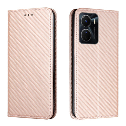 Carbon Fiber Texture Magnetic Flip Leather Phone Case, For Samsung Galaxy S23 Ultra 5G, For vivo Y16, For vivo Y22s, For Xiaomi Redmi A1