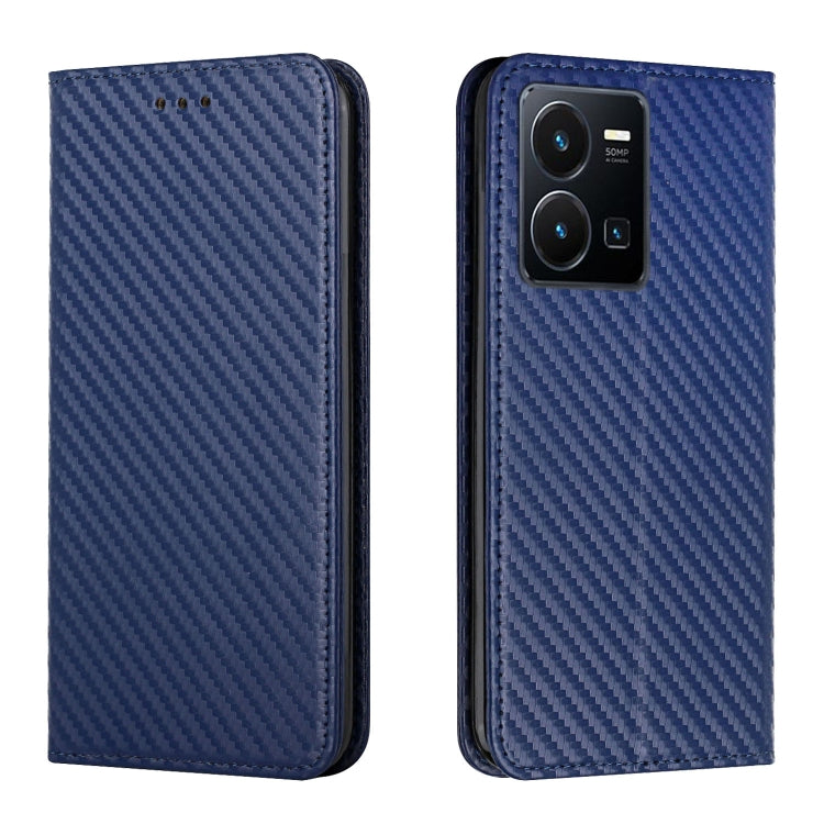 Carbon Fiber Texture Magnetic Flip Leather Phone Case, For Samsung Galaxy S23 Ultra 5G, For vivo Y16, For vivo Y22s, For Xiaomi Redmi A1