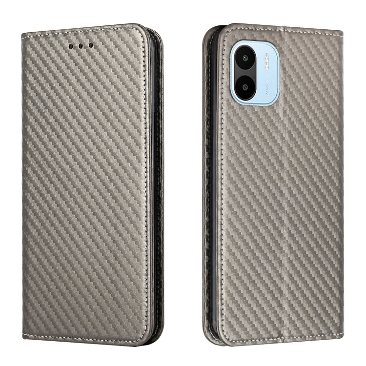 Carbon Fiber Texture Magnetic Flip Leather Phone Case, For Samsung Galaxy S23 Ultra 5G, For vivo Y16, For vivo Y22s, For Xiaomi Redmi A1