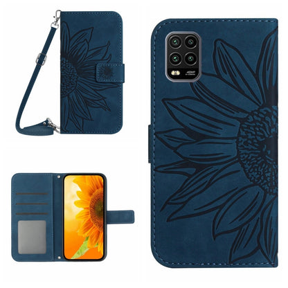 Skin Feel Sun Flower Pattern Flip Leather Phone Case with Lanyard, For Xiaomi Mi 10 Lite, For Xiaomi Mi 10 / Mi 10 Pro