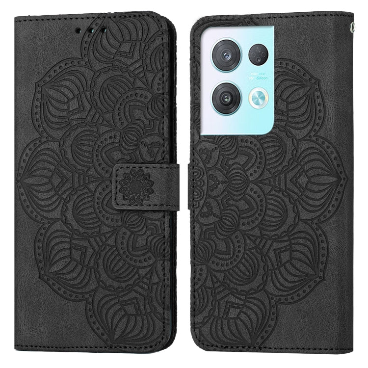 Mandala Embossed Flip Leather Phone Case, For OPPO Reno8 Pro, For Samsung Galaxy S23 5G, For Samsung Galaxy S23+ 5G, For Samsung Galaxy S23 Ultra 5G