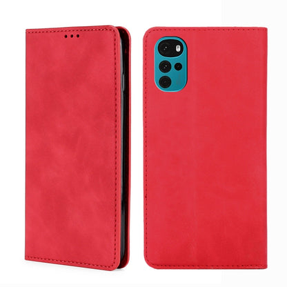 Skin Feel Magnetic Horizontal Flip Leather Phone Case, For Motorola Moto E32 India/E22s 4G Global, For OPPO A17, For OPPO K10x 5G, For Realme C33 4G