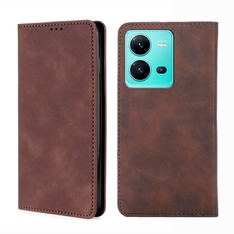 Skin Feel Magnetic Horizontal Flip Leather Phone Case, For vivo V25 5G/V25e 5G/X80 Lite, For vivo Y16 4G/Y02s 4G, For vivo Y55 4G, For Samsung Galaxy A04s
