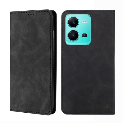 Skin Feel Magnetic Horizontal Flip Leather Phone Case, For vivo V25 5G/V25e 5G/X80 Lite, For vivo Y16 4G/Y02s 4G, For vivo Y55 4G, For Samsung Galaxy A04s