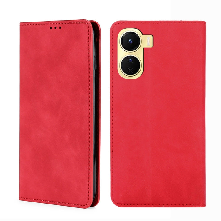 Skin Feel Magnetic Horizontal Flip Leather Phone Case, For vivo V25 5G/V25e 5G/X80 Lite, For vivo Y16 4G/Y02s 4G, For vivo Y55 4G, For Samsung Galaxy A04s