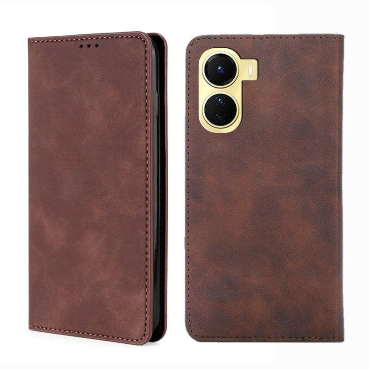 Skin Feel Magnetic Horizontal Flip Leather Phone Case, For vivo V25 5G/V25e 5G/X80 Lite, For vivo Y16 4G/Y02s 4G, For vivo Y55 4G, For Samsung Galaxy A04s
