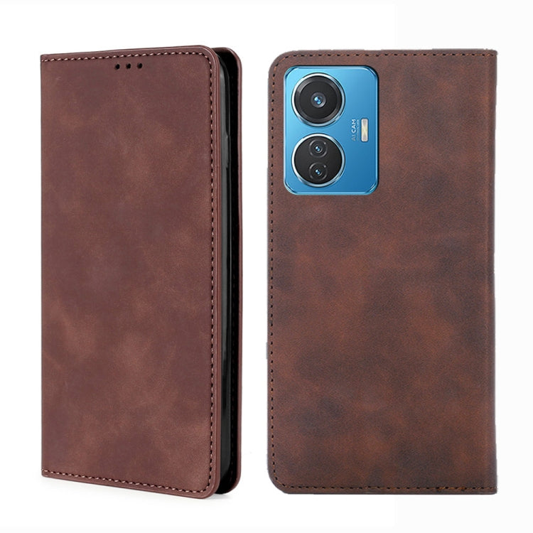 Skin Feel Magnetic Horizontal Flip Leather Phone Case, For vivo V25 5G/V25e 5G/X80 Lite, For vivo Y16 4G/Y02s 4G, For vivo Y55 4G, For Samsung Galaxy A04s