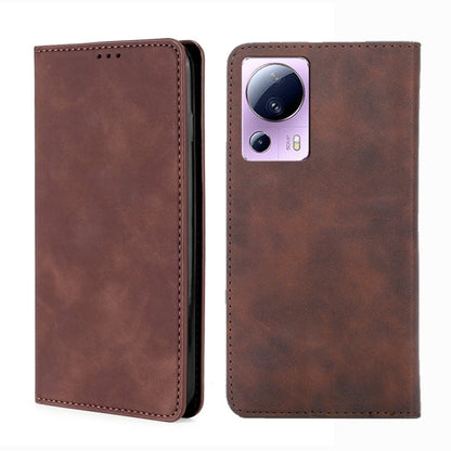 Skin Feel Magnetic Horizontal Flip Leather Phone Case, For Xiaomi Civi 2 5G, For Xiaomi Poco M5 4G