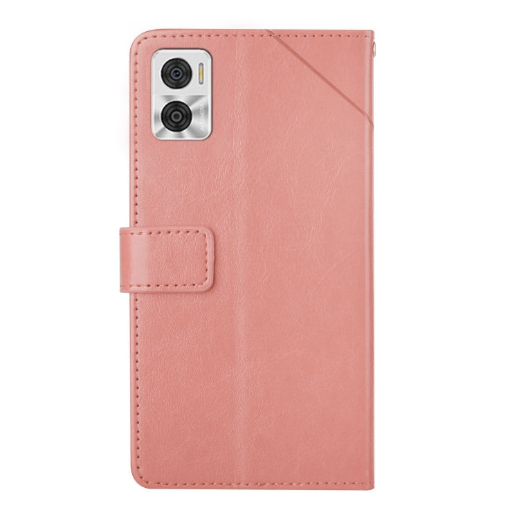 HT01 Y-shaped Pattern Flip Leather Phone Case, For Motorola Moto E22 4G, For Motorola Moto G72 4G, For OPPO A17, For Realme 10 4G