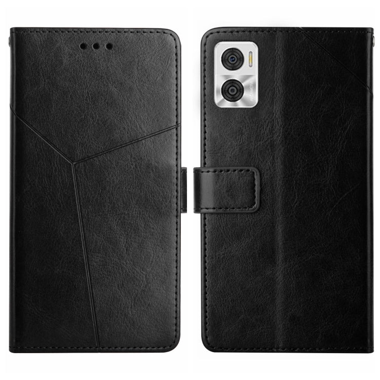 HT01 Y-shaped Pattern Flip Leather Phone Case, For Motorola Moto E22 4G, For Motorola Moto G72 4G, For OPPO A17, For Realme 10 4G