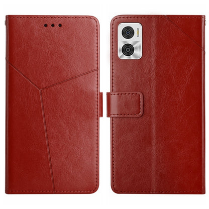 HT01 Y-shaped Pattern Flip Leather Phone Case, For Motorola Moto E22 4G, For Motorola Moto G72 4G, For OPPO A17, For Realme 10 4G
