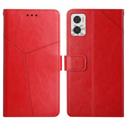 HT01 Y-shaped Pattern Flip Leather Phone Case, For Motorola Moto E22 4G, For Motorola Moto G72 4G, For OPPO A17, For Realme 10 4G