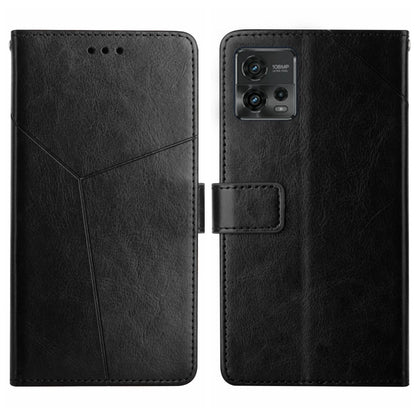 HT01 Y-shaped Pattern Flip Leather Phone Case, For Motorola Moto E22 4G, For Motorola Moto G72 4G, For OPPO A17, For Realme 10 4G